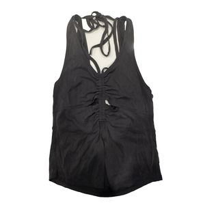 Free People Intimately Gray Tank Cami Size S Gray/Black Excellent Condition
